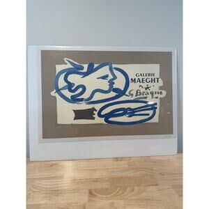 Georges Braque 1959 Galerie Maeght Lithograph Exhibition Poster JL